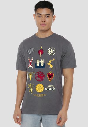 Cotton Soul, GAME OF THRONES HOUSE SIGILS - Print T-shirt - anthracite