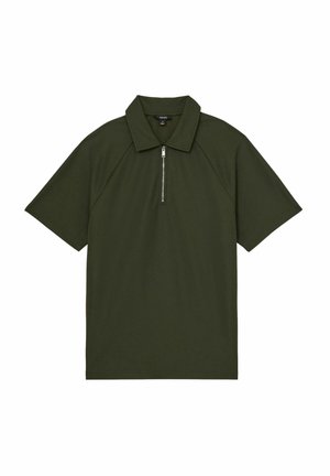 REGULAR FIT - WINSTON TEXTURED RAGLAN HALF-ZIP  - Polo marškinėliai - green