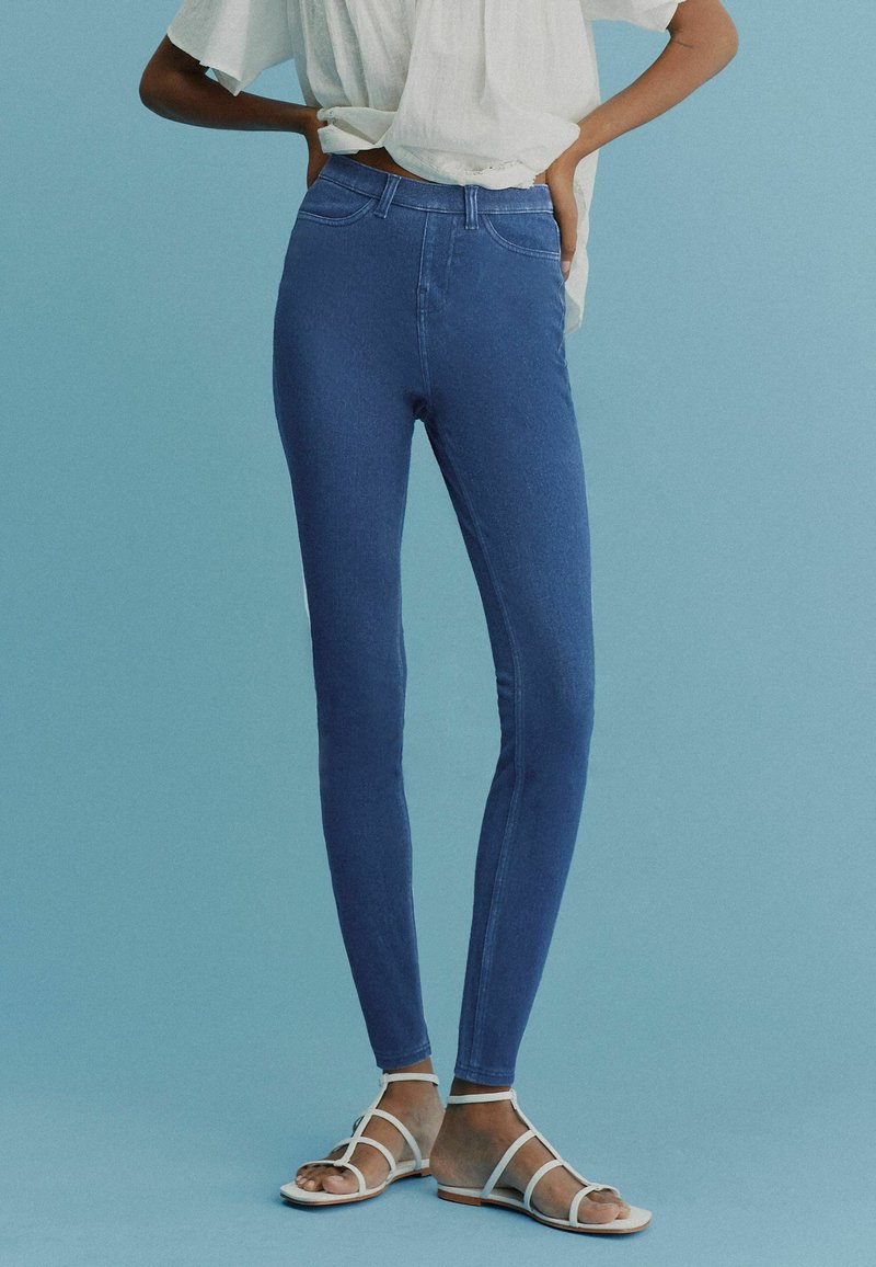 Next Skinny džíny - dark blue wash
