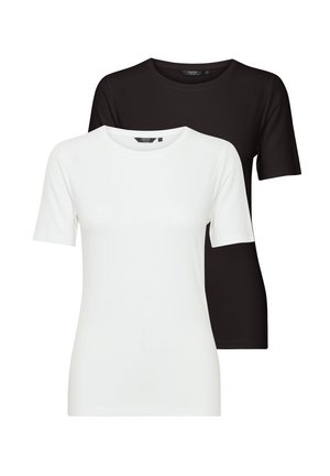 OXJESSA 2 PACK - T-paita - white black