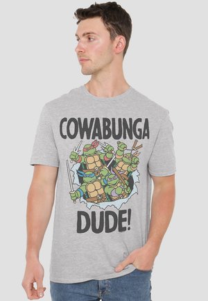 TMNT COWABUNGA DUDE PF - Print T-shirt - mottled grey