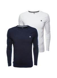 Ombre Pitkähihainen paita - navy blue and white