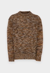 SLHPEPPER RELAXED MOCK NECK - Jersey de punto - brown