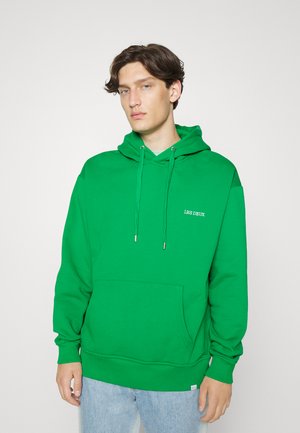 DIEGO HOODIE - Kapuutsiga pusa - sports green/white