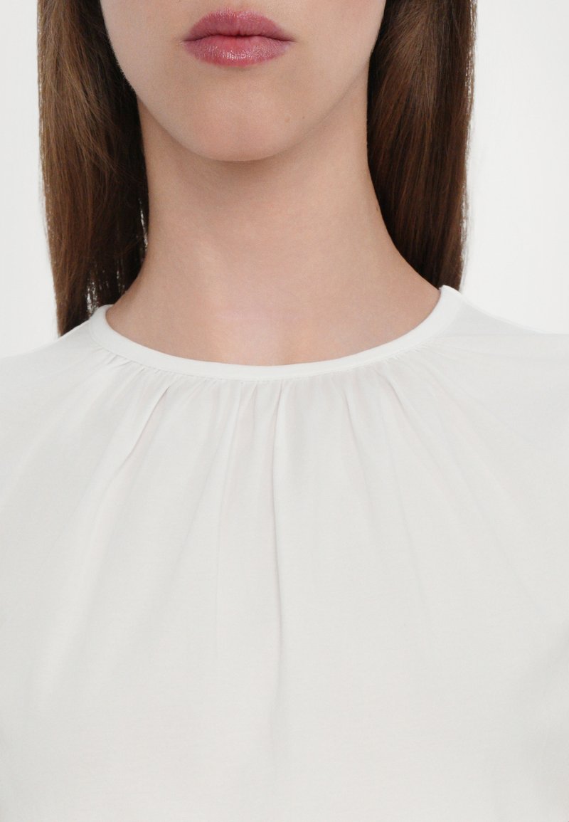 FRAME THE GATHERED TEE - T-Shirt basic - white