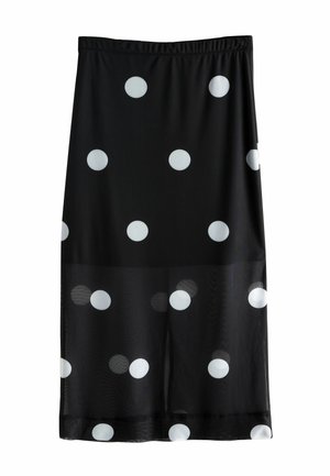 TALL FIT - MIDI - Bleistiftrock - black white spot