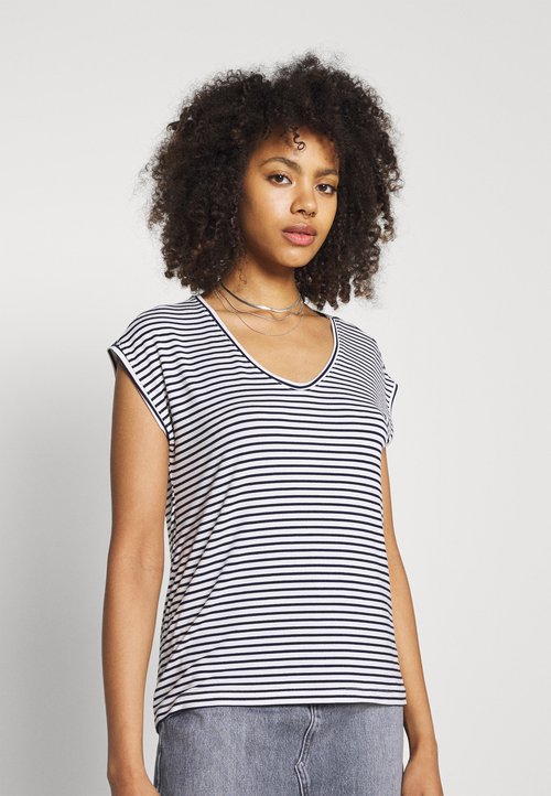 PIECES Pcbillo Tee Lurex Stripes Noos, T-Shirt Donna, (IT, Testo
