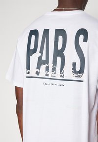 Denim Project CITY TEE - Marškinėliai su spaudiniu - optic white