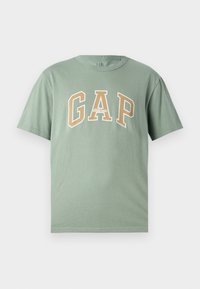 ARCHIVE LOGO - T-shirts print - gasoline green