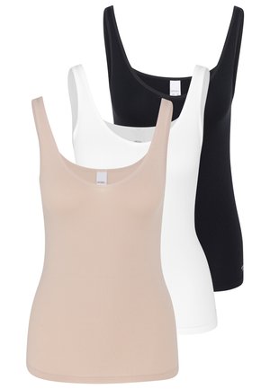 3ER PACK SOFTFEELING - Hemd - schwarz   weiß   skin