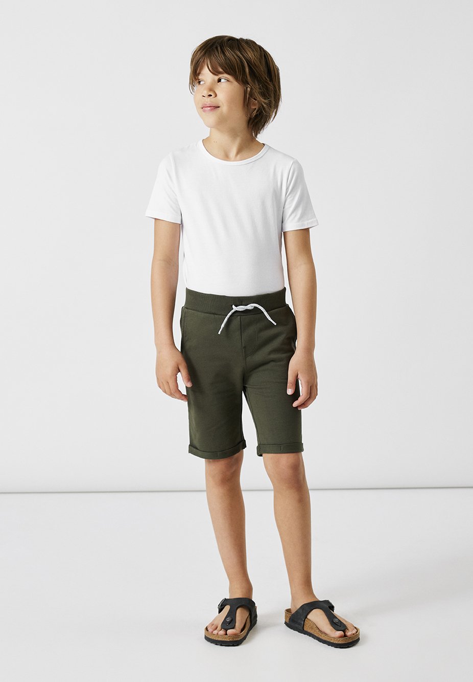 Pantalones Cortos NAME IT Scott Para Niño - Cintura Ajustable, Bolsillos Cremallera, Puños, Estilo Casual