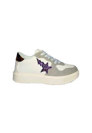 SCARPE  TWINSET MILANO  BASSA CON FANTASIA LATERALE - Sneakers laag - bianco