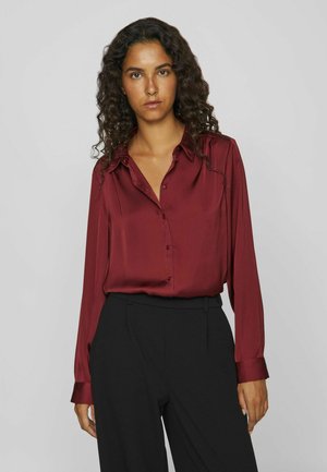 VILA Button-down blouse - cabernet