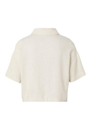 Estelou, SHORTSLEEVE  - Blúzka so zapínaním na gombíky - beige