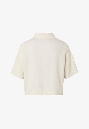 Estelou, SHORTSLEEVE - Blúzka so zapínaním na gombíky - beige