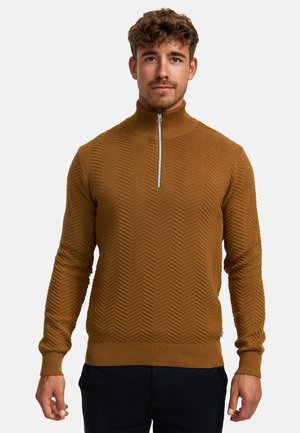 CARLO HALF - Strikkegenser - rubber