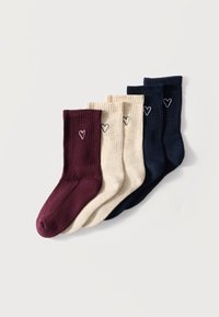 Niet geselecteerd, bordeaux/dark blue/beige