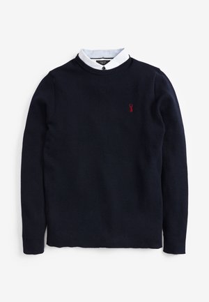 OXFORD MOCK - Strickpullover - dark blue