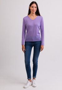 CASH-MERE Strickpullover - viola