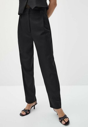 Stoffhose - black
