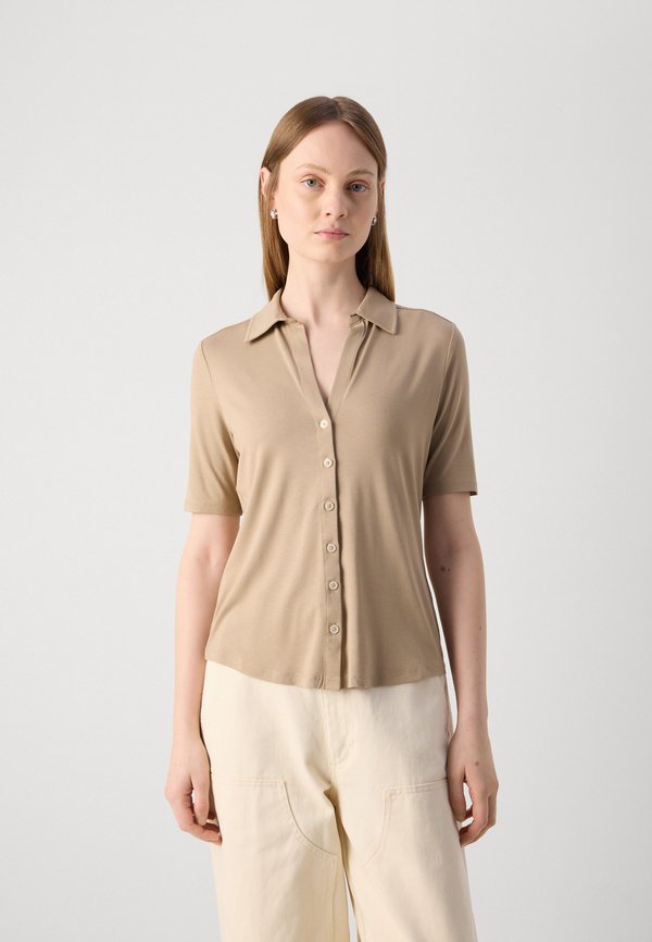 SHORT SLEEVE - Button-down blouse - summer sand3