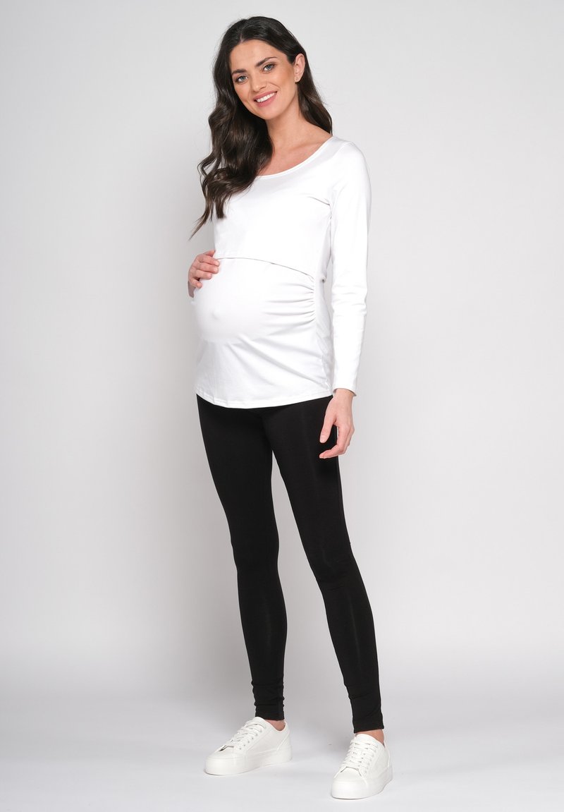 Cool Mama MATERNITY NURSING 2 IN 1 BASIC - Longsleeve - white