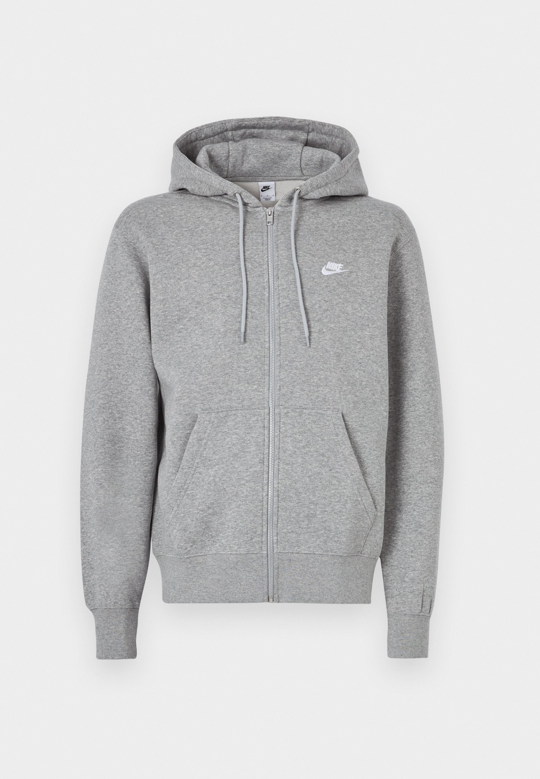Nike Sportswear CLUB HOODIE - Hoodie - smoke grey/white/grey