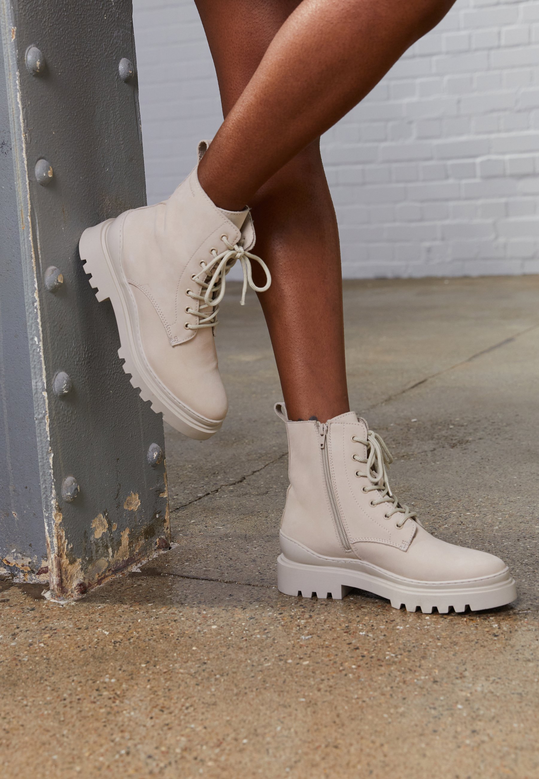 Tamaris Veterboots - ivory/crème - Zalando.nl