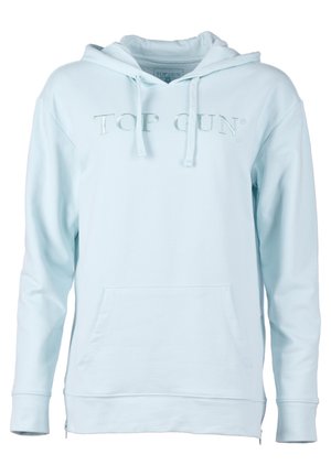 MIT GESTICKTEM LOGO - Huppari - chalk blue