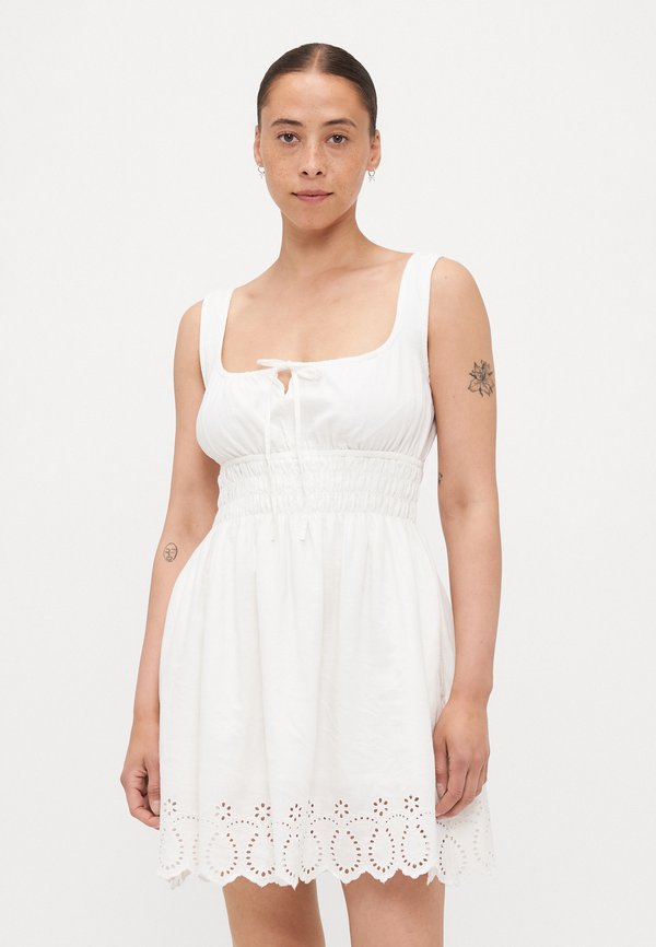 TIE SMOCKED MINI DRESS - Freizeitkleid