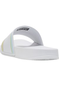 Hummel POOL SLIDE RETRO UNISEX - Sandales de bain - white multicolor