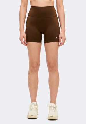 Nike Performance, ONE SHORT - Leggings - cacao wow/white