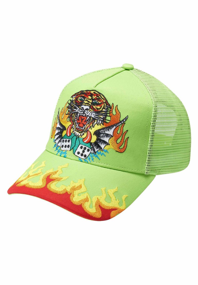 Herren Mützen | Ed Hardy TIGER DICE TWILL FRONT TRUCKER Cap green/grün - EE36297 Herren Mützen | Ed Hardy TIGER DICE TWILL FRONT TRUCKER Cap green/grün - EE36297
