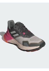 Adidas Terrex SOULSTRIDE - Löparskor terräng - putty mauve   grey one   pink fusion