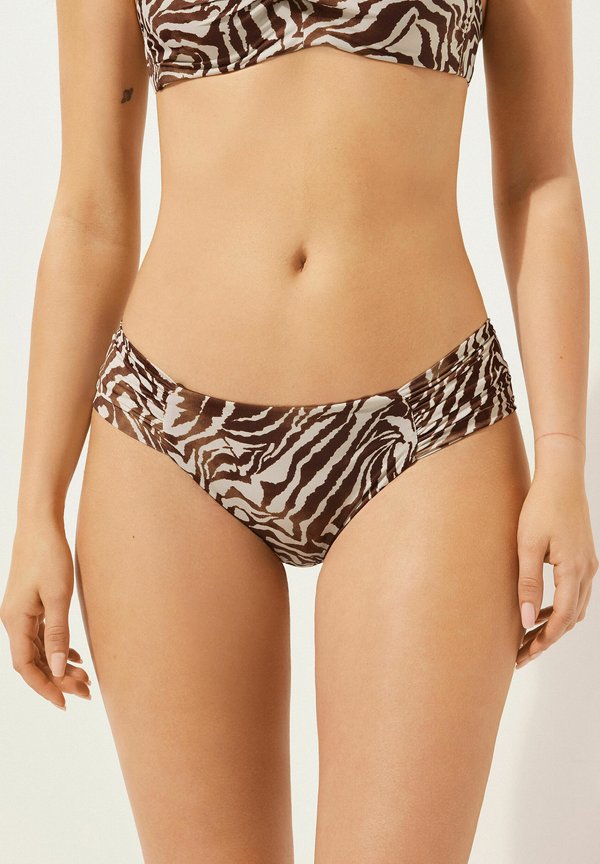 BROWN ZEBRA - Bikini-Hose