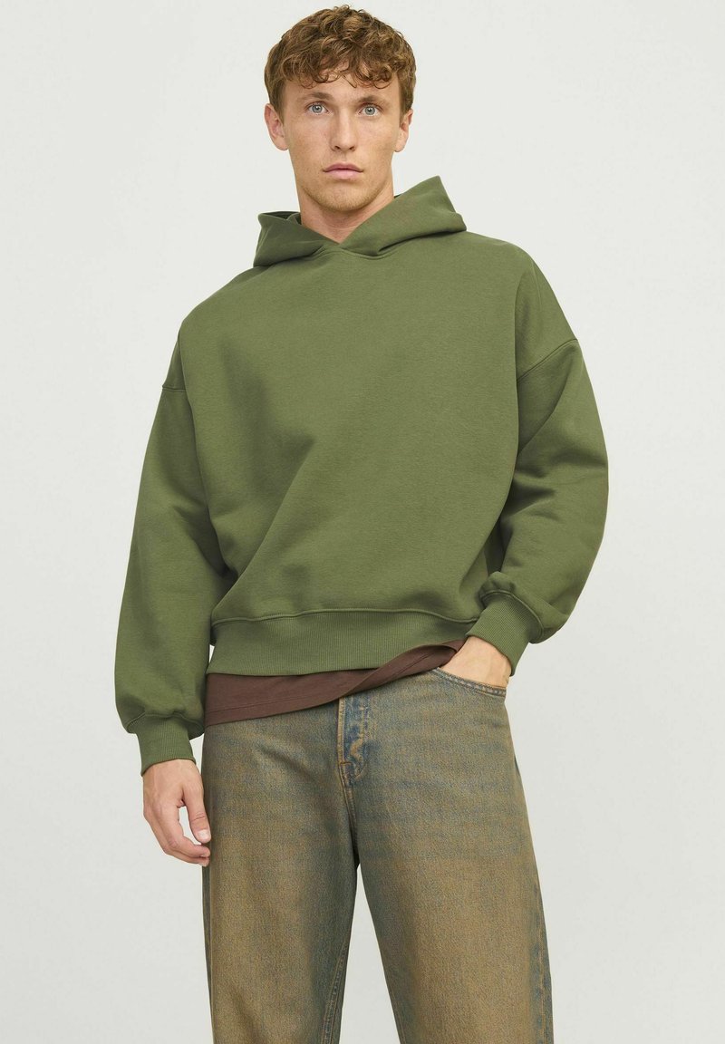 Jack & Jones EINFARBIG - Hoodie - cypress