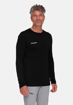 Langærmet T-shirt - black