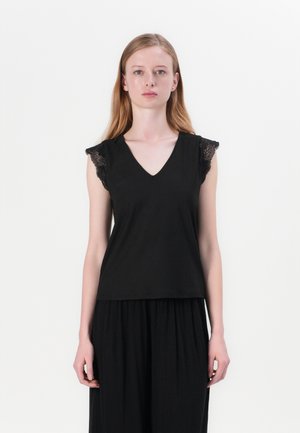 VITRAV V NECK - Pamata T-krekls - black