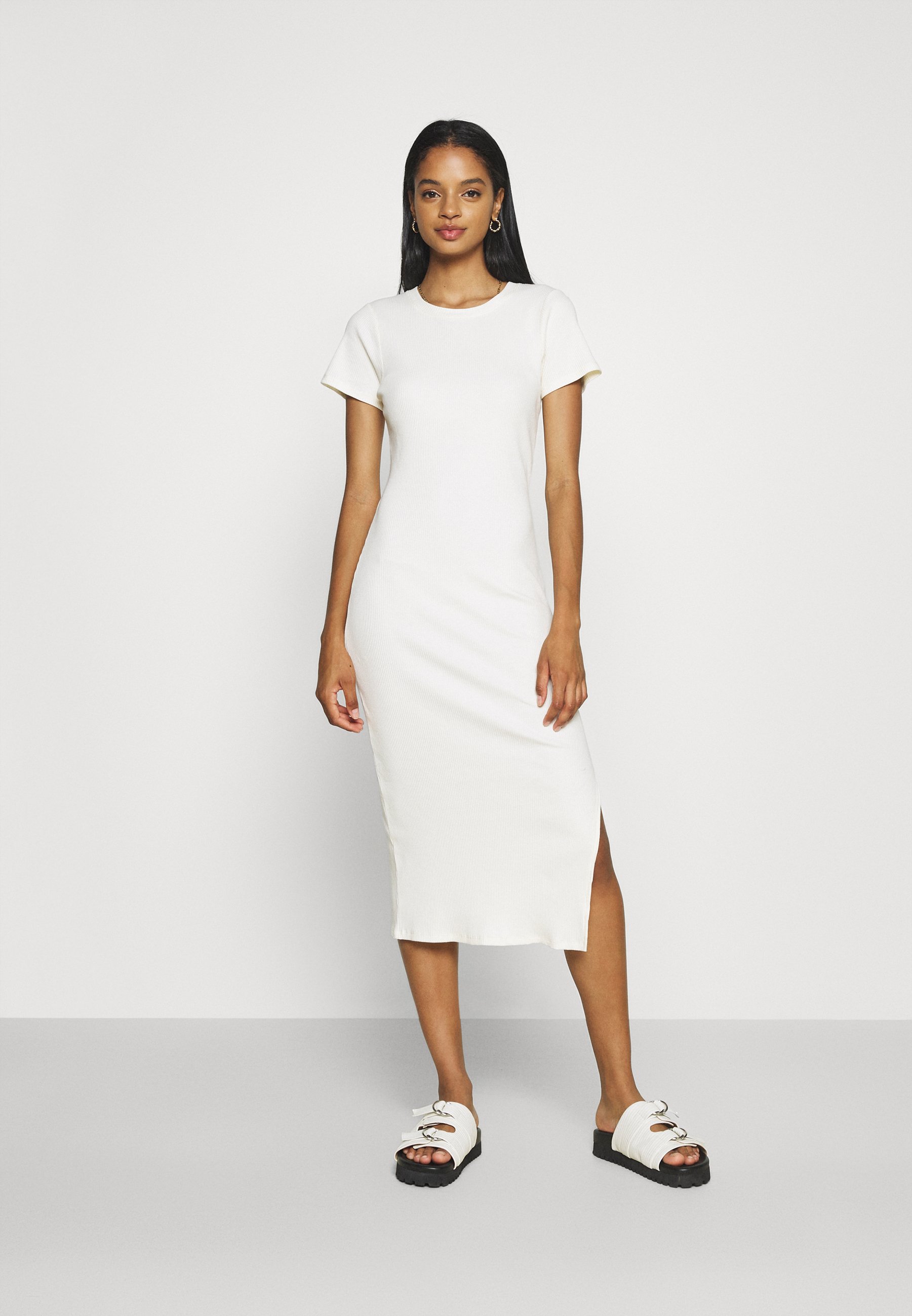 midi day dress with split