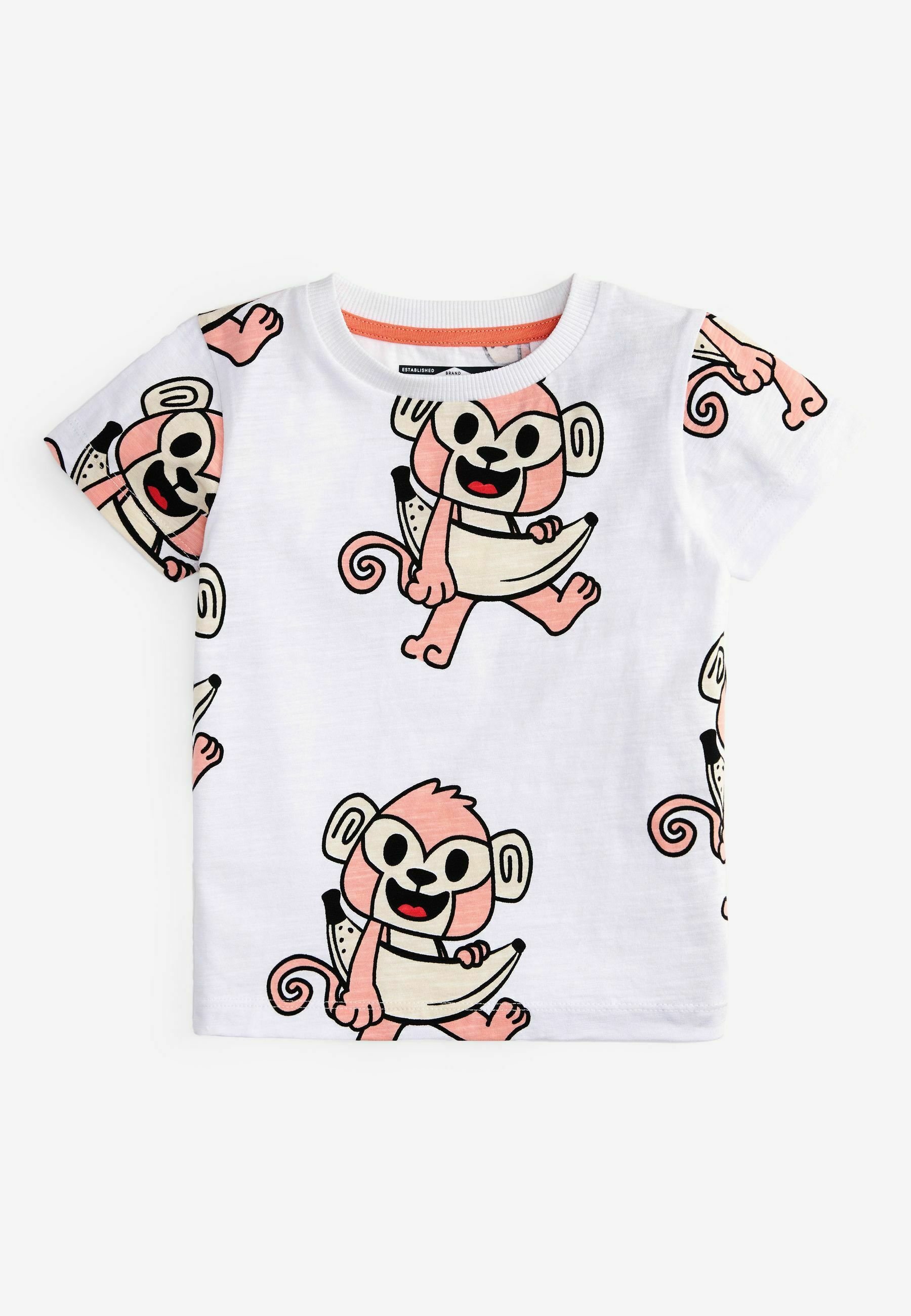 Next MONKEY GRAPHIC SHORT SLEEVE 3 PACK 