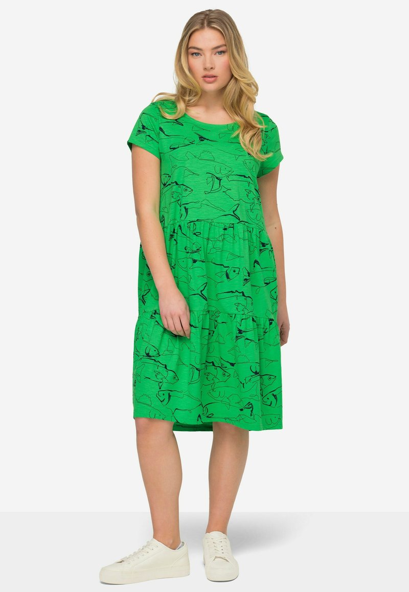 LAURASØN RUNDHALS HALBARM - Jerseyklänning - mint green