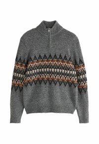 FIT FAIRISLE PATTERN - Svetr - grey