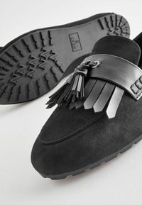 Next WIDE FIT FOREVER COMFORT CLEATED TASSEL LOAFERS - Slip-ins - black
