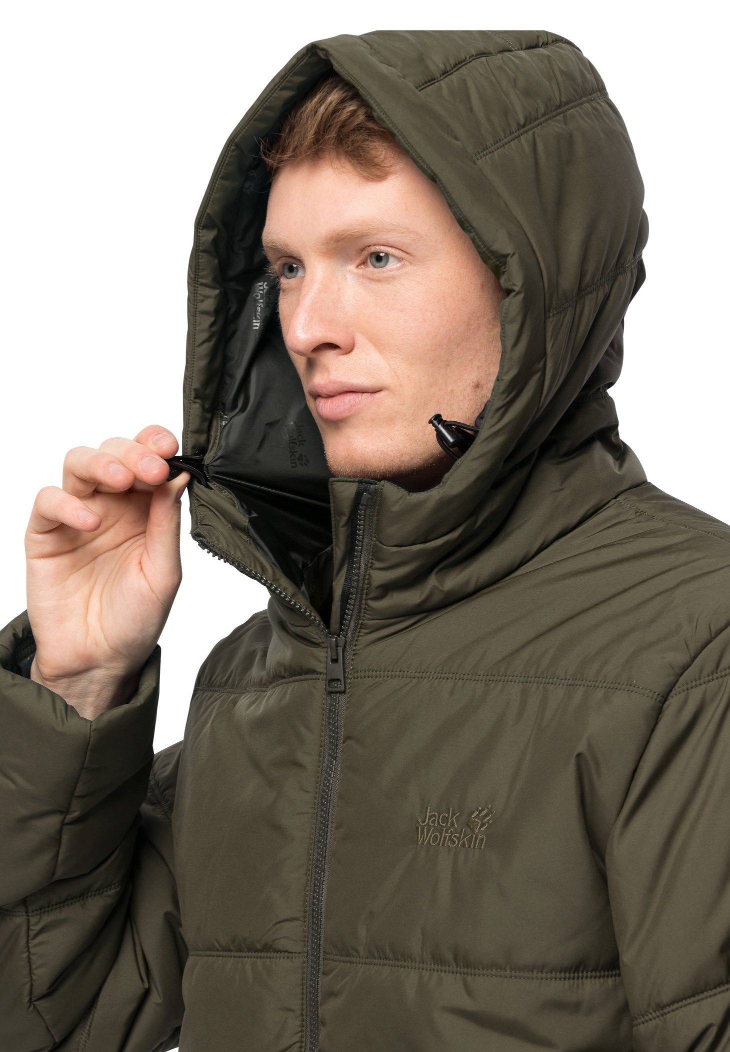 jack wolfskin green jacket