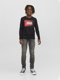 Jack & Jones Junior - JJECORP LOGO PLAY O NECK - Maglietta a manica lunga - black Immagine in miniatura 1