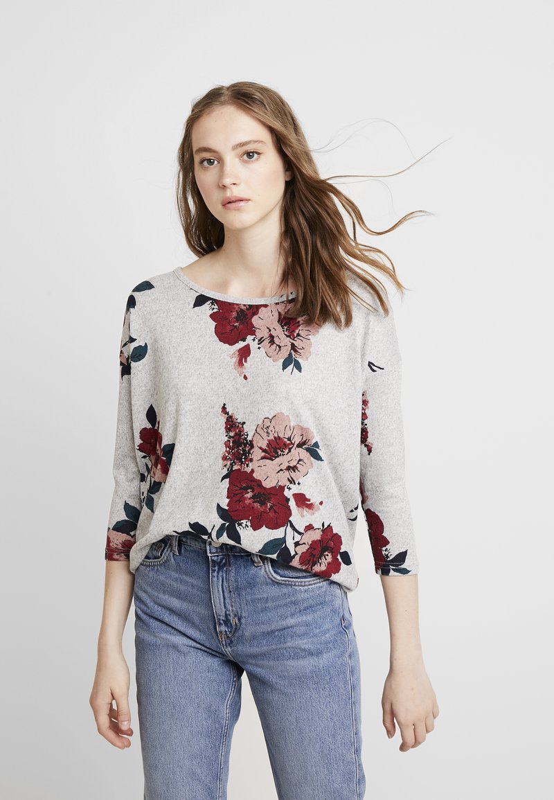 ONLY ONLELCOS AOP JRS NOOS - Camisola de manga comprida - light grey melange