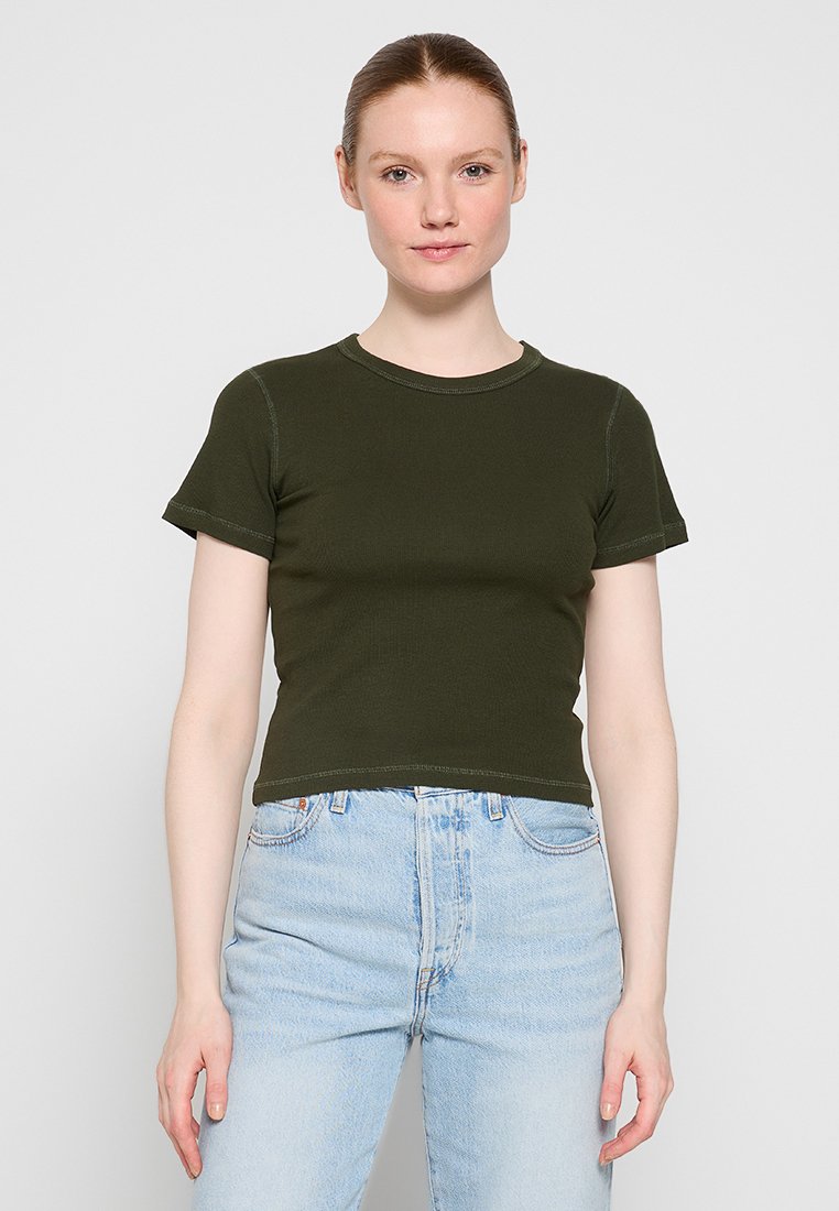 Envii T-shirt basic bruin Envii T-shirt basic bruin