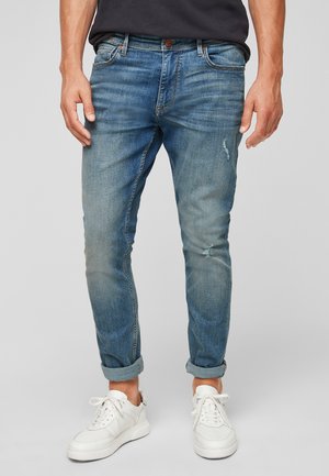 SLIM USED - Slim fit jeans - light blue