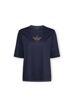 Elena Mirò, T-SHIRT CON APPLICAZIONE LIBELLULA - T-shirt print - blu