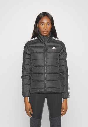 ESSENTIALS 3-STRIPES LIGHT DOWN - Pūkinė striukė - black